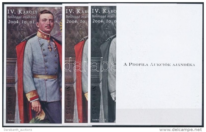 ** 2004/36 IV. K&aacute;roly Boldogg&aacute; Avat&aacute;sa Eml&eacute;k&iacute;v Garnit&uacute;ra Azonos... - Autres & Non Classés