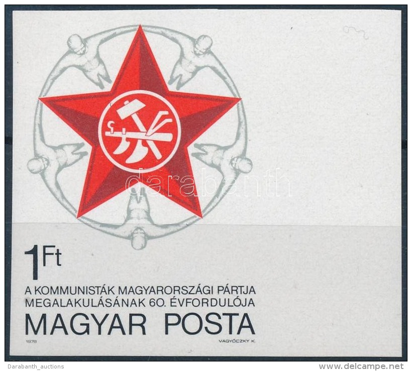 ** 1978 Kommunist&aacute;k Magyarorsz&aacute;gi P&aacute;rtja (III.) V&aacute;gott &iacute;vsz&eacute;li... - Otros & Sin Clasificación