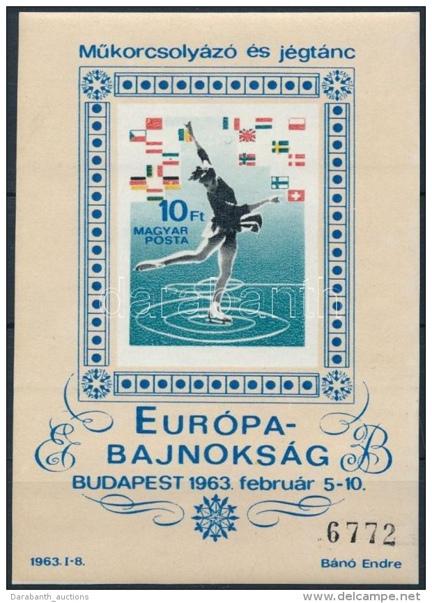 ** 1963 MÅ±korcsoly&aacute;z&oacute; &eacute;s J&eacute;gt&aacute;nc EB V&aacute;gott Blokk (16.000) - Andere & Zonder Classificatie