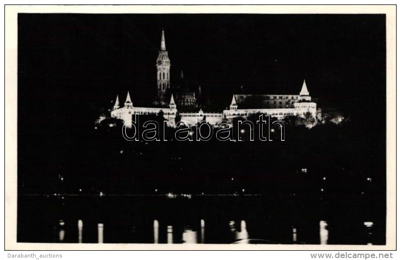 * Budapest - 4 Db R&eacute;gi K&eacute;peslap, Budapest &eacute;jjel, Este / 4 Pre-1945 Town-view Postcards, At... - Non Classificati