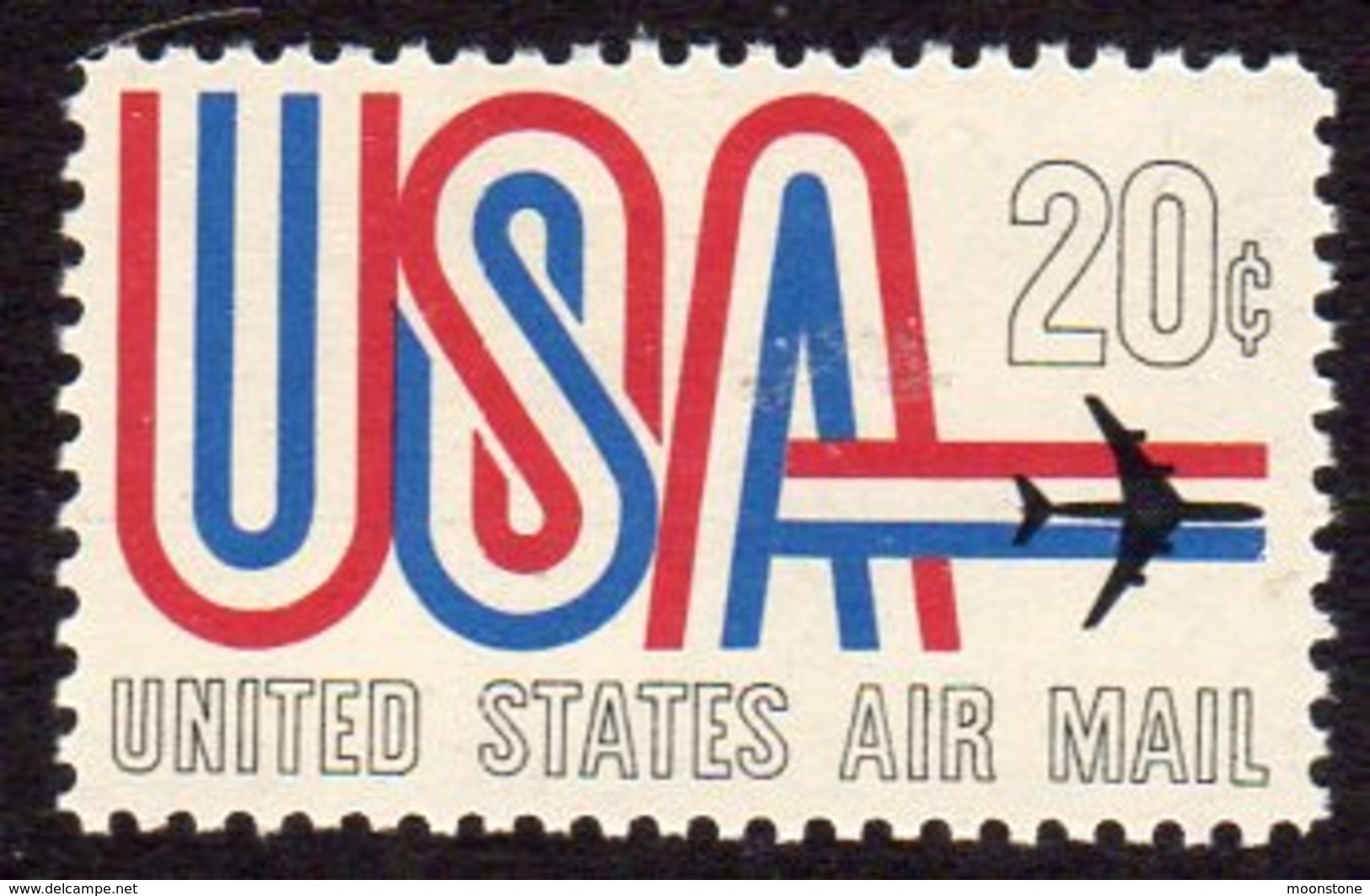 USA 1968 20c Airmail, Hinged Mint (SG A1350) - Ongebruikt