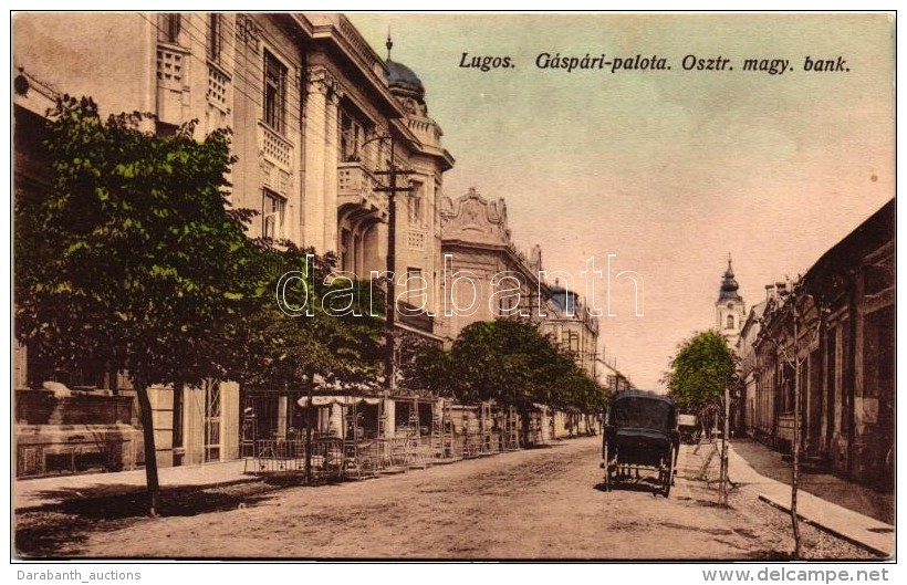 T2/T3 Lugos, Lugoj; G&aacute;sp&aacute;ri Palota, Osztr&aacute;k-magyar Bank / Palace, Bank (EK) - Non Classificati