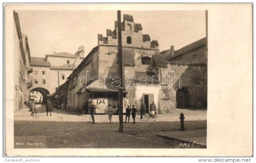 * T2 1905 Eperjes, Presov; Utcak&eacute;p, Bata CipÅ‘ Rekl&aacute;m / Street View, Shoe Store Advertisement, Kucek... - Sin Clasificación