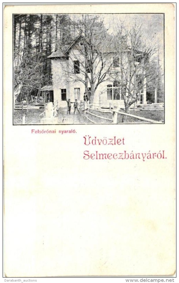 ** T2/T3 Selmecb&aacute;nya, Banska Stiavnica; FelsÅ‘r&oacute;na, Nyaral&oacute; / Villa (EK) - Non Classificati