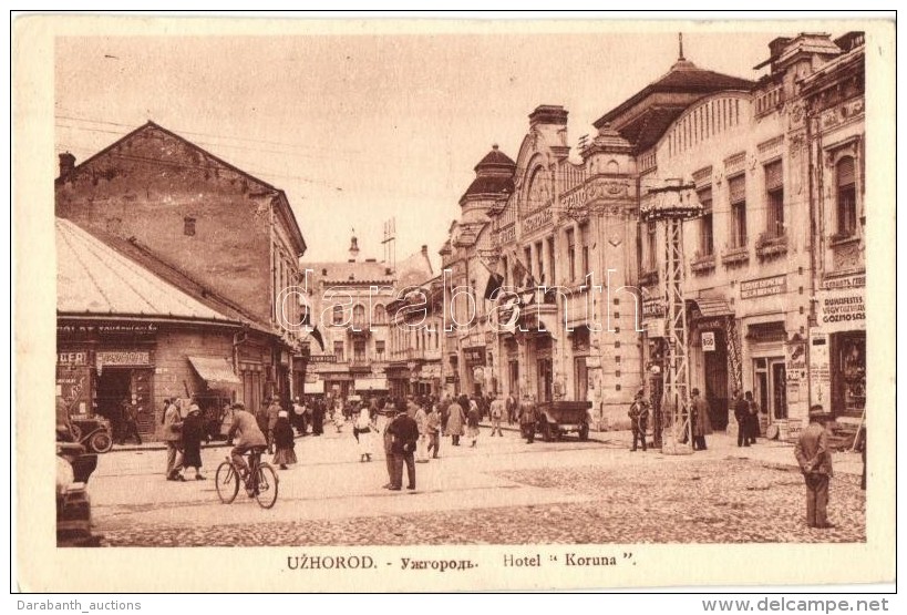 T4 Ungv&aacute;r, Uzhorod; Hotel Koruna / Korona Sz&aacute;lloda, Berkes B&eacute;la, Fried &Aacute;rmin... - Sin Clasificación