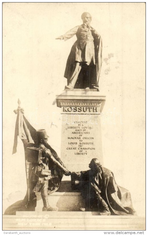 * T2 1928 New York City, Kossuth Lajos Szobra / Statue Of Kossuth Lajos, Hungarika, Photo - Zonder Classificatie