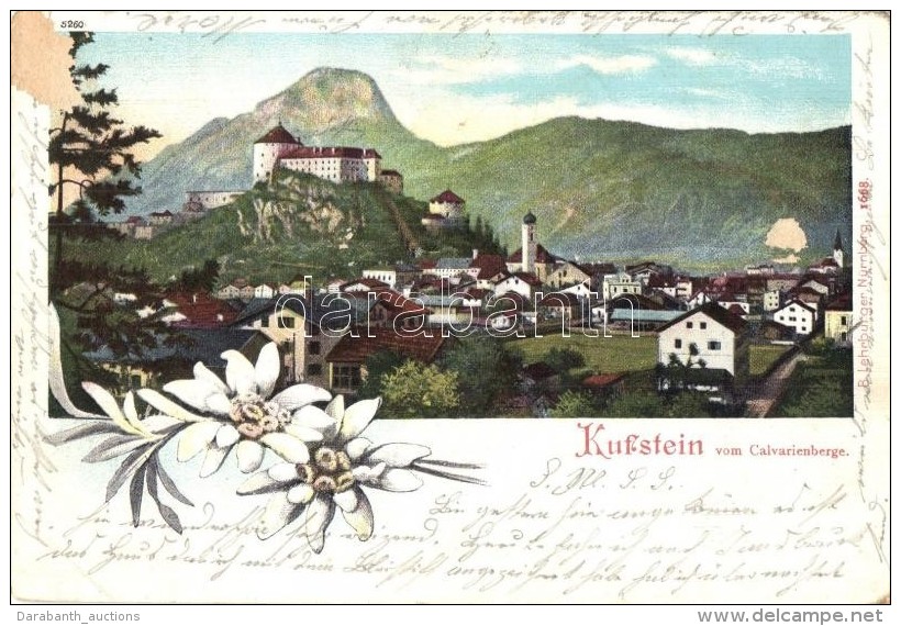 * T3 Kufstein (Tirol); Vom Calvarienberg. Floral (surface Damage) - Sin Clasificación