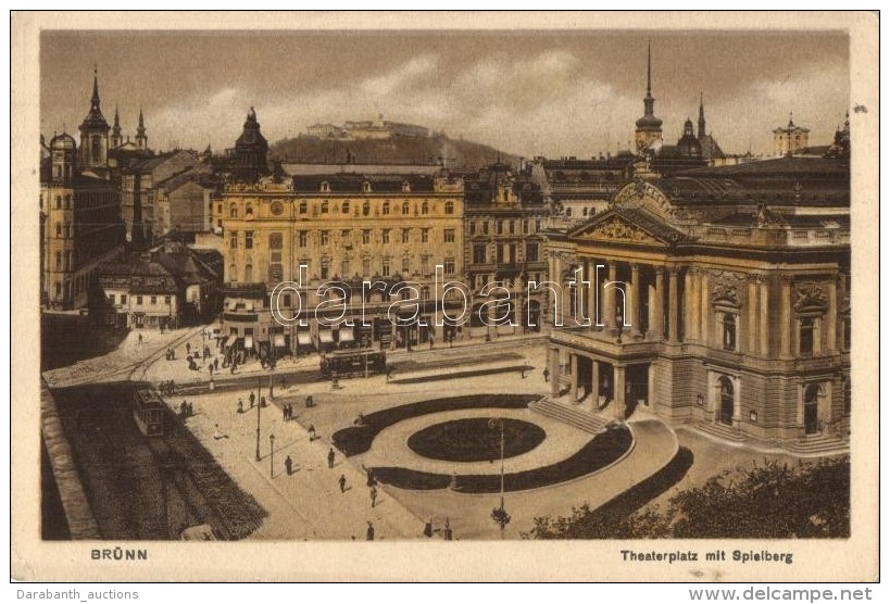 T2/T3 Brno, Br&uuml;nn; Theaterplatz, Spielberg / Theatre Square, Mountain, Tram  (EK) - Non Classificati