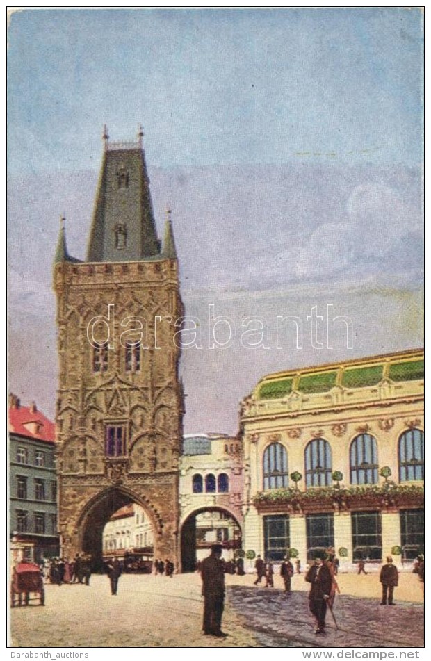 * Praha, Prague, Prag - 4 Db R&eacute;gi V&aacute;rosk&eacute;pes Lap / 4 Pre-1945 Town-view Postcards - Zonder Classificatie