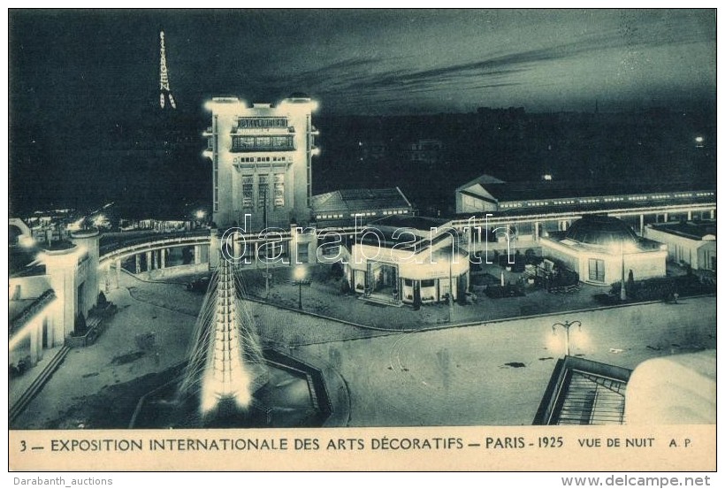 ** T1 1925 Paris, Exposition Internationale Des Arts Decoratifs / Expo, Night - Sin Clasificación