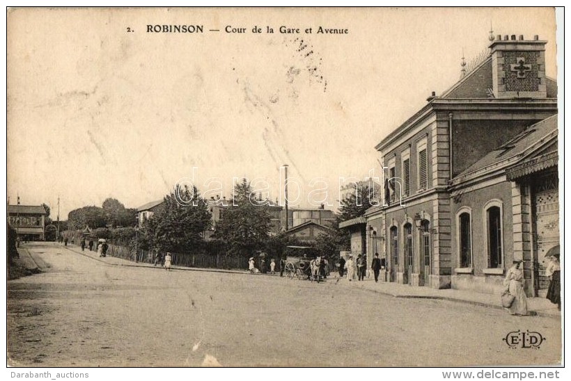 T2/T3 Sceaux, Robinson; Cour De La Gare Et Avenue / Railway Station (EK) - Non Classificati