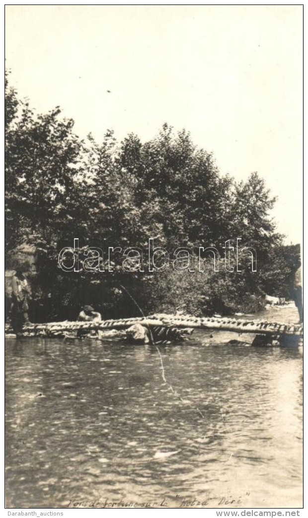 * T2 Kotza Ntere (Macedonia) Pont De Fortune / Temporary Bridge, Photo By A French Soldier, WWI Military - Sin Clasificación