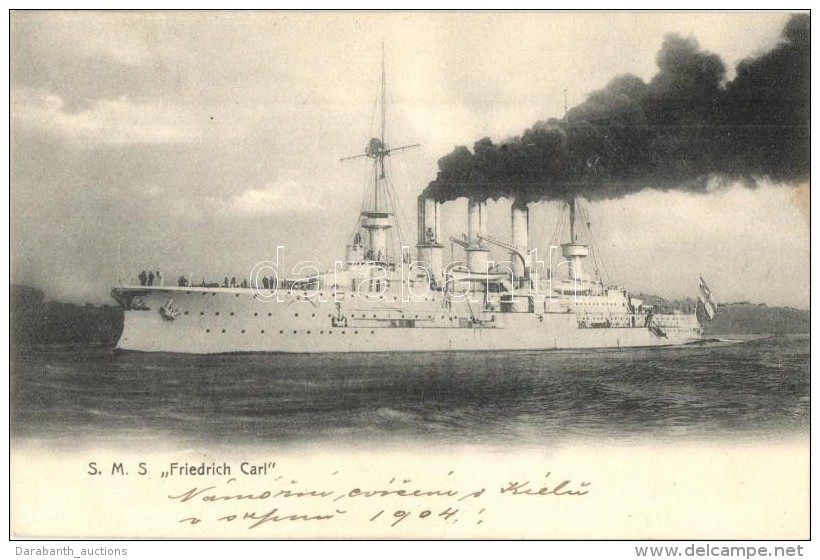 * T2 SMS Friedrich Carl Grosser Kreuzer Der Deutschen Kaiserlichen Marine / German Navy Armored Cruiser - Non Classificati