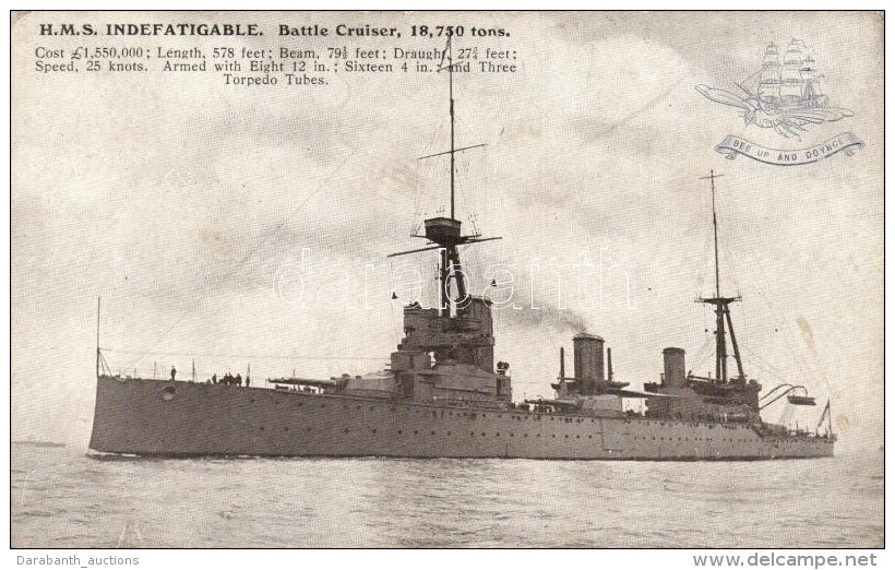 ** T2/T3 HMS Indefatigable British Royal Navy Battlecruiser (EK) - Zonder Classificatie