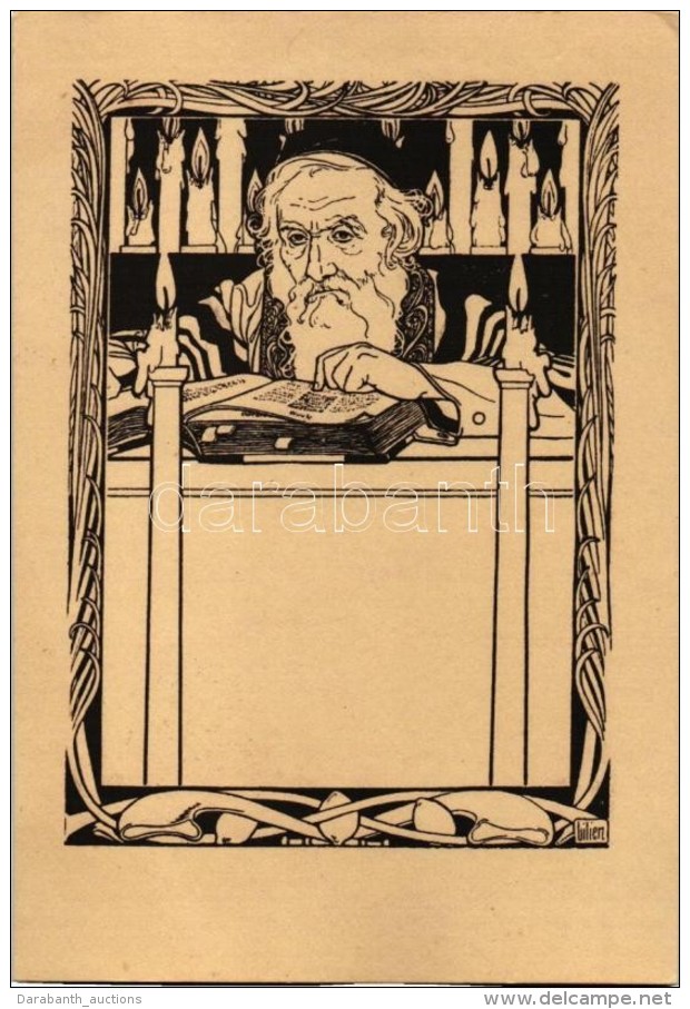 ** T2/T3 Lieder Des Ghetto, Zeichnungen. Verlag Von S. Calvary &amp; Co. / Judaica Art Postcard S: E. M. Lilien... - Zonder Classificatie