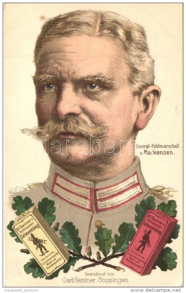 T2/T3 General-Feldmarschall August Von Mackensen / German Field Marshall, Dr Gentner's Medicine Advertisement,... - Non Classificati