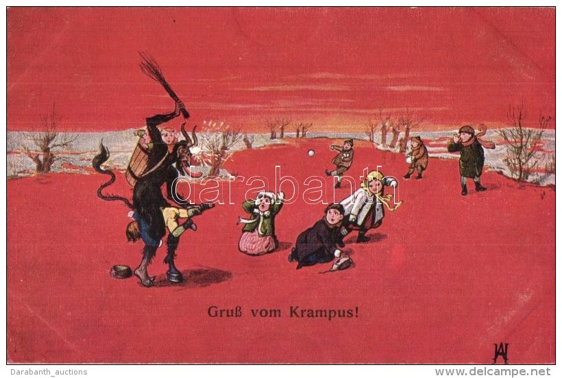 T2 Gruss Vom Krampus / Krampus Greeting Art Postcard. K. Ph. W. II. 553. - Unclassified