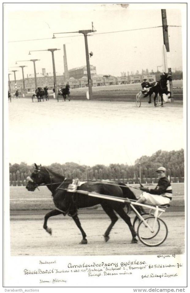 ** T2/T3 1941 Amateur L&oacute;verseny Budapesten; Fot&oacute; Farag&oacute;, &Uacute;jpest  / Amateur Horse Race... - Non Classificati