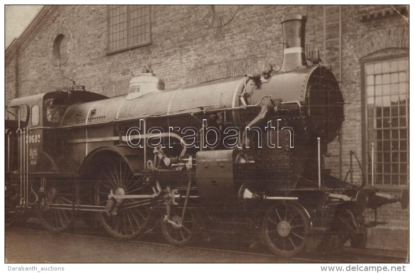 ** T2/T3 M&Aacute;V 306.02. Sorsz&aacute;m&uacute; GÅ‘zmozdonya / Hungarian Vintage Locomotive, Photo (EK) - Non Classificati