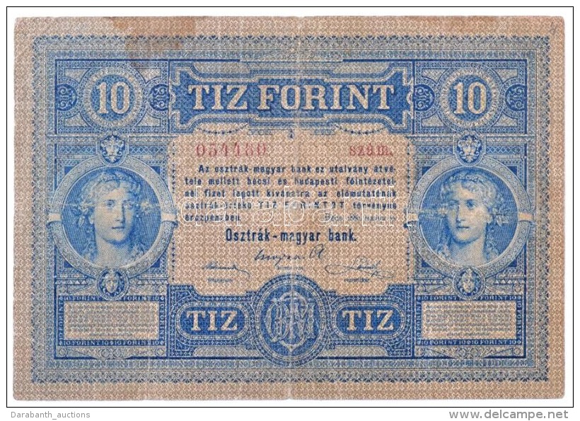 1880. 10Ft 'Osztr&aacute;k-magyar Bank' T:III- Kis Ly. K&ouml;z&eacute;pen
Austro-Hungarian Monarchy 1880. 10... - Non Classificati