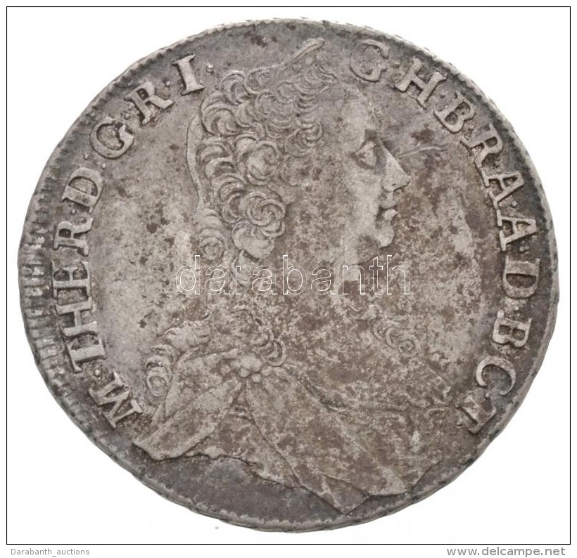 1754K-B 17kr Ag 'M&aacute;ria Ter&eacute;zia' (6,02g) T:2,2- Patina 
Hungary 1754K-B 17 Kreuzer Ag 'Maria Theresia'... - Non Classificati