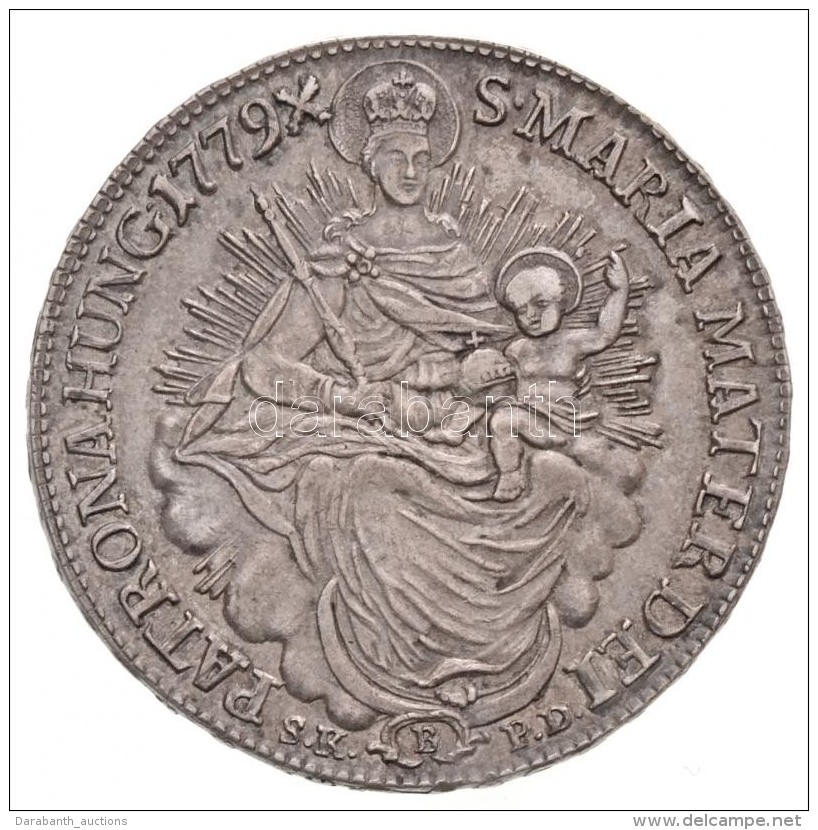 1779B SK-PD 1/2 Tall&eacute;r Ag 'M&aacute;ria Ter&eacute;zia' (14g) T:1-
Hungary 1779B SK-PD 1/2 Thaler Ag 'Maria... - Non Classificati