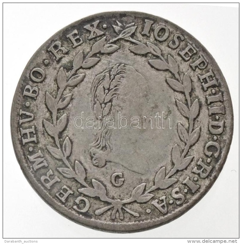 1786G 20kr Ag 'II. J&oacute;zsef' (6,56g) T:2-
Hungary 1786G 20 Kreuzer Ag 'Joseph II' (6,56g) C:VF
Husz&aacute;r:... - Non Classificati