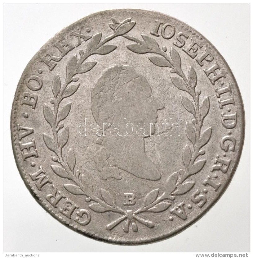 1787B 20kr Ag 'II. J&oacute;zsef' (6,4g) T:2-
Hungary 1787B 20 Kreuzer Ag 'Joseph II' (6,4g) C:VF
Husz&aacute;r:... - Sin Clasificación