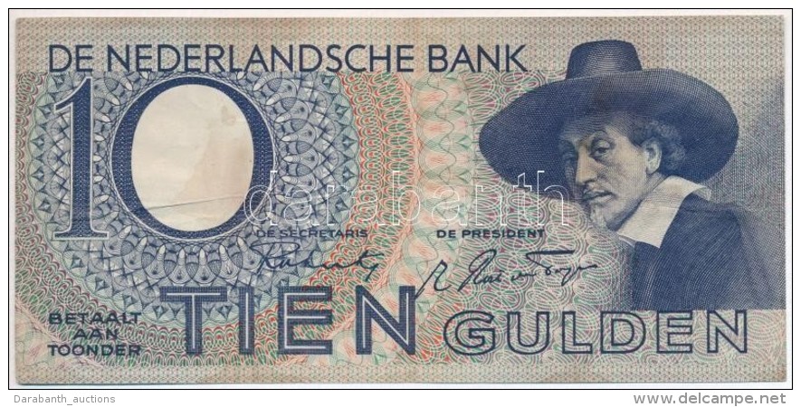 Hollandia 1943. 10G T:III
Netherlands 1943. 10 Gulden C:F - Non Classificati