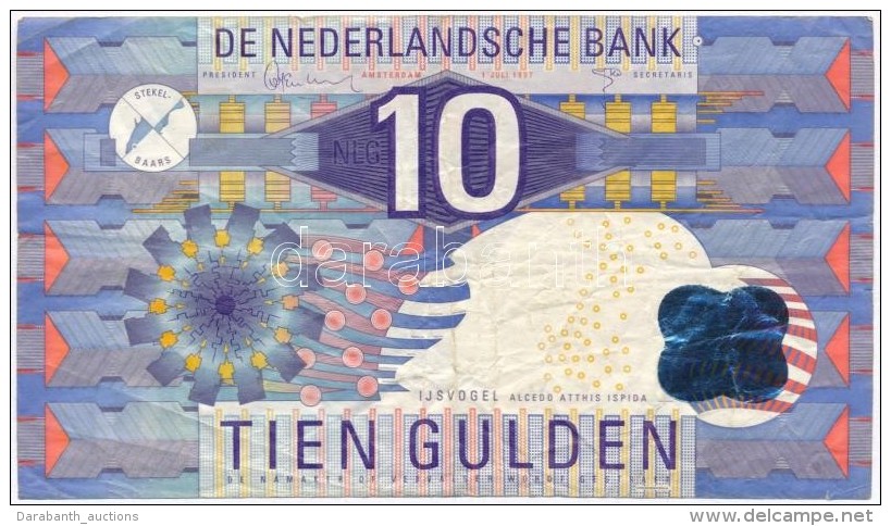 Hollandia 1997. 10G T:III 
Netherlands 1997. 10 Gulden C:F
Krause 99 - Zonder Classificatie
