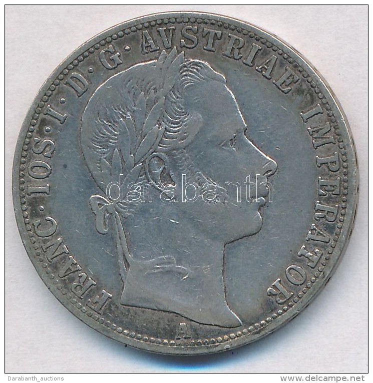 Ausztria 1860A 1Fl Ag 'Ferenc J&oacute;zsef' T:2,2- Patina
Austria 1860A 1 Florin Ag 'Franz Joseph' C:XF,VF... - Zonder Classificatie