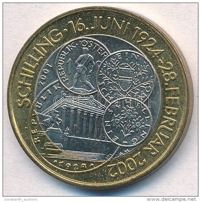 Ausztria 2002. 50Sch Bi 'B&uacute;cs&uacute; A SchillingtÅ‘l' T:1-
Austria 2002. 50 Schilling Bi 'Farewell From The... - Sin Clasificación