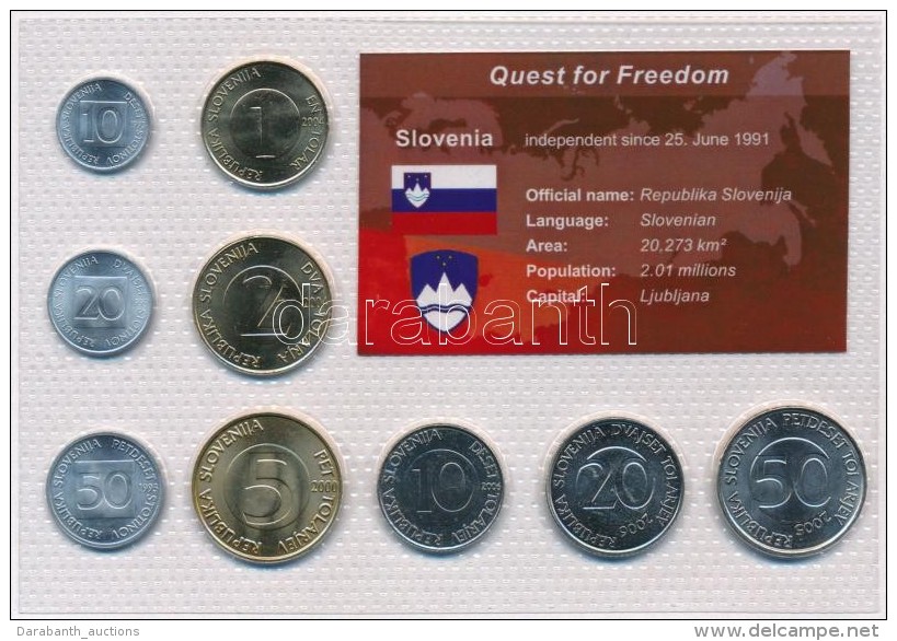 Szlov&eacute;nia 1992-2006. 10s-50T (9xklf) 'Quest For Freedom' Sorozat, Forgalmi Sor MÅ±anyag... - Non Classificati