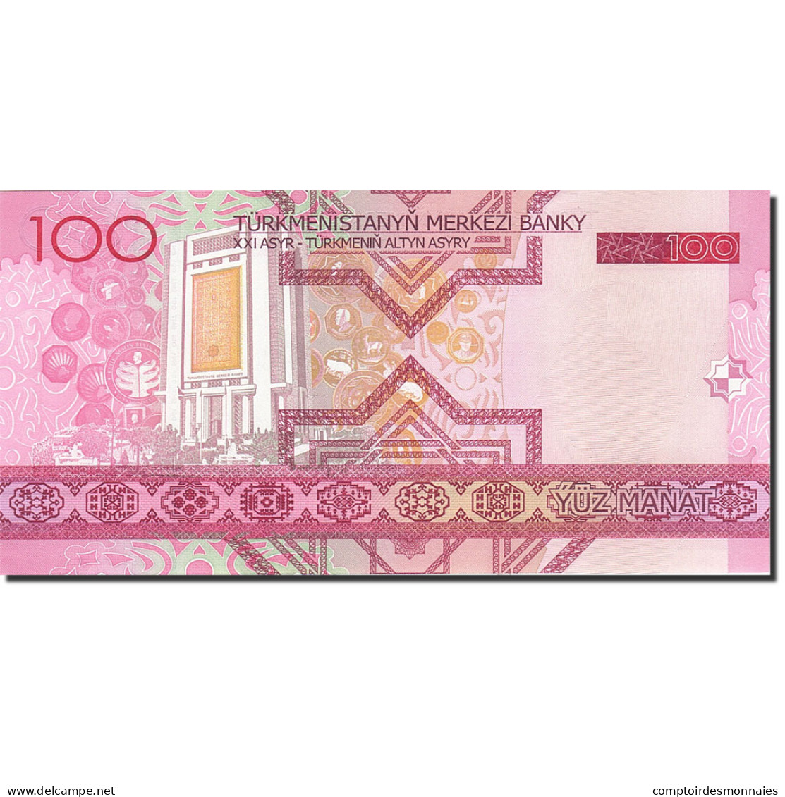 Billet, Turkmanistan, 100 Manat, 2005, 2005, KM:18, NEUF - Turkménistan