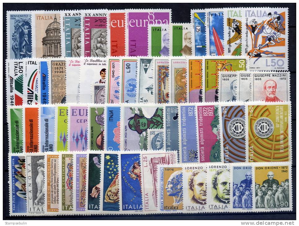 1972 COMPLETE YEAR PACK MNH ** - Années Complètes