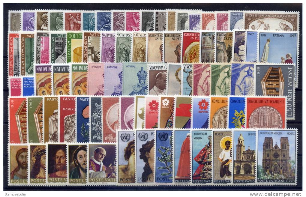 1966-67-68-69-70 COMPLETE YEAR PACK MNH ** - Années Complètes