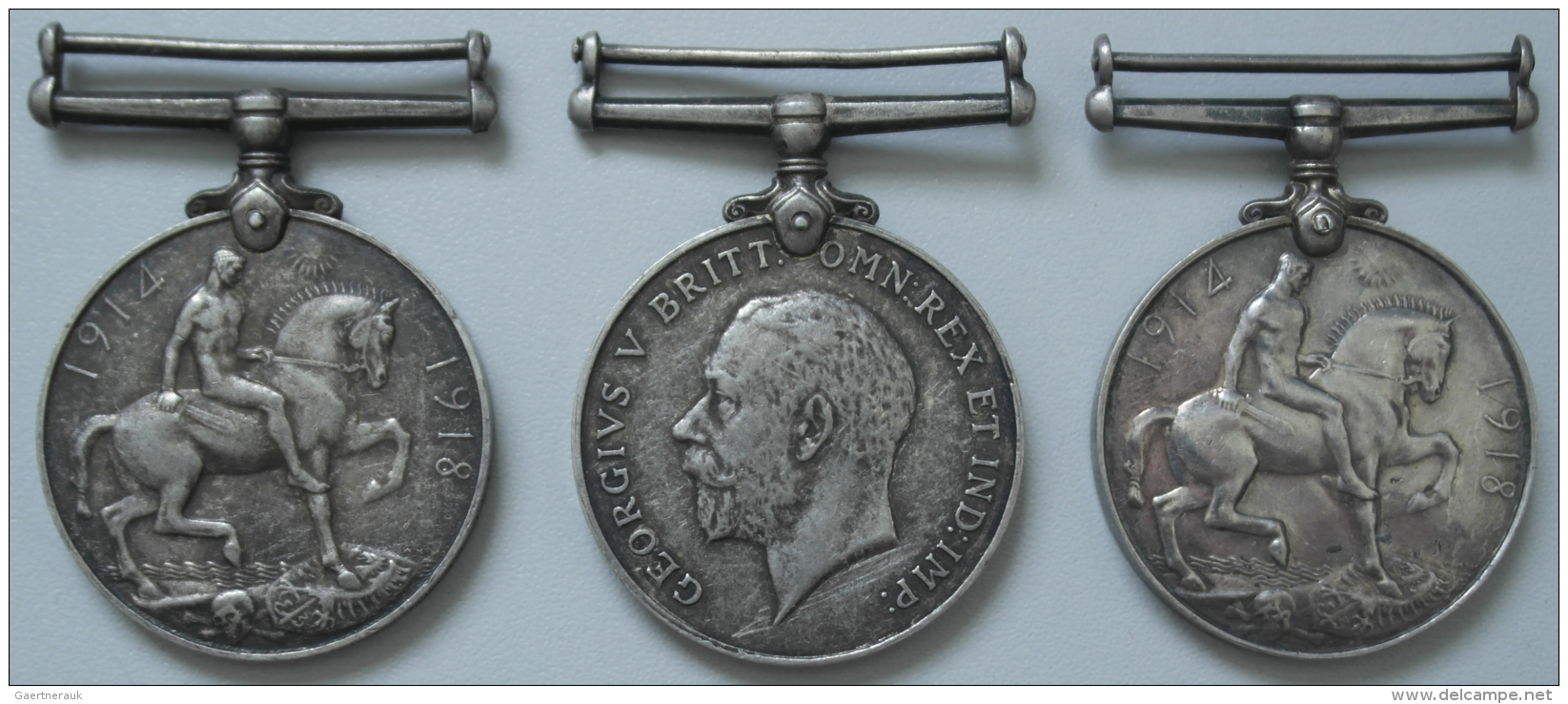 Medaillen Alle Welt: Gro&szlig;britannien, Georg V. 1911-1936: Lot 10 St&uuml;ck; World War Medal 1914-1918, Je 36 Mm, S - Ohne Zuordnung