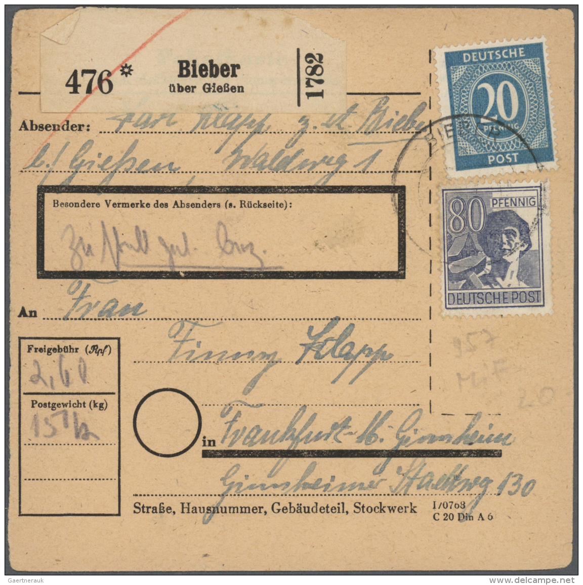 Alliierte Besetzung - Gemeinschaftsausgaben: 1945/1948, Posten Von Fast 200 Belegen Mit Vielen Besseren Frankaturen, 10- - Sonstige & Ohne Zuordnung