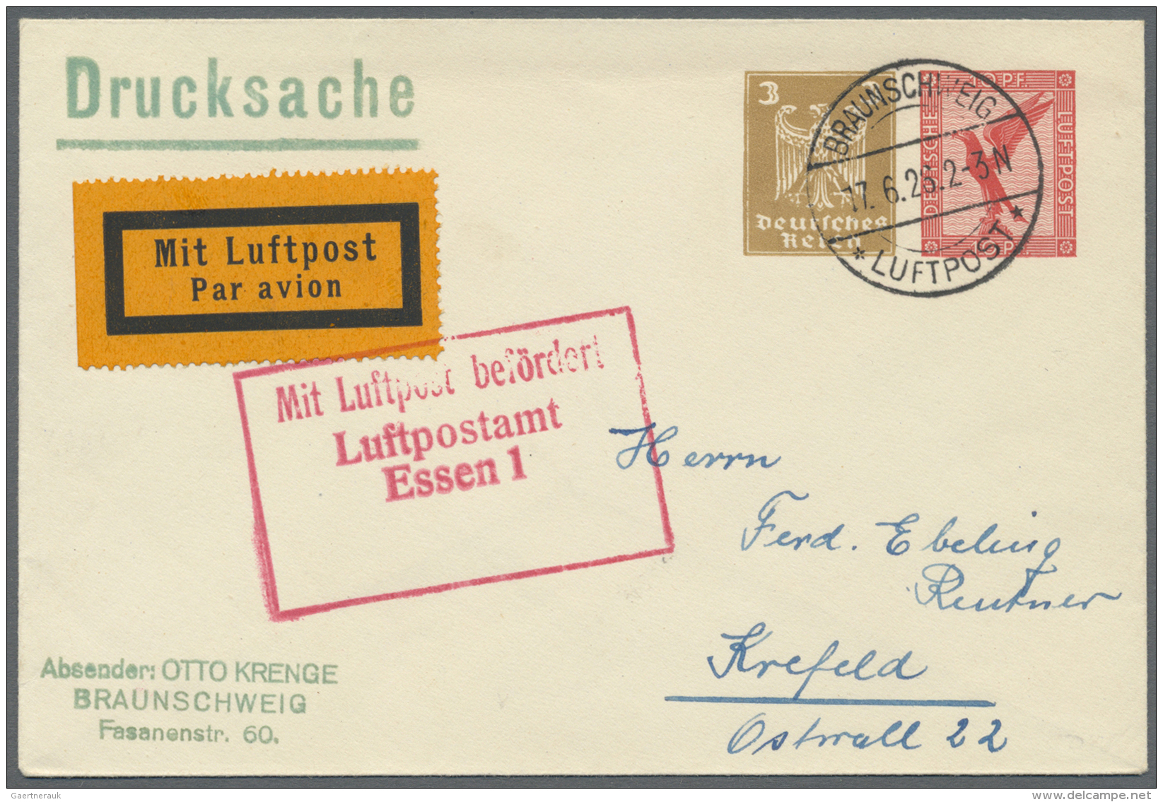 Deutsches Reich - Privatganzsachen: 1924/1932, Partie Mit Fast 30 Ungebrauchten Und Gebrauchten Privat-Ganzsachenumschl& - Sonstige & Ohne Zuordnung