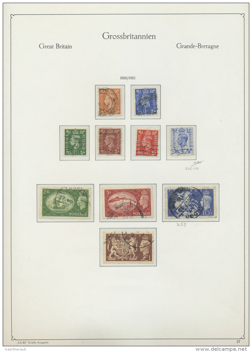 Gro&szlig;britannien: 1880/1980 (ca.), Mint And Used Collection In Six Binders, From Some QV Officials, Main Value QEII - Briefe U. Dokumente