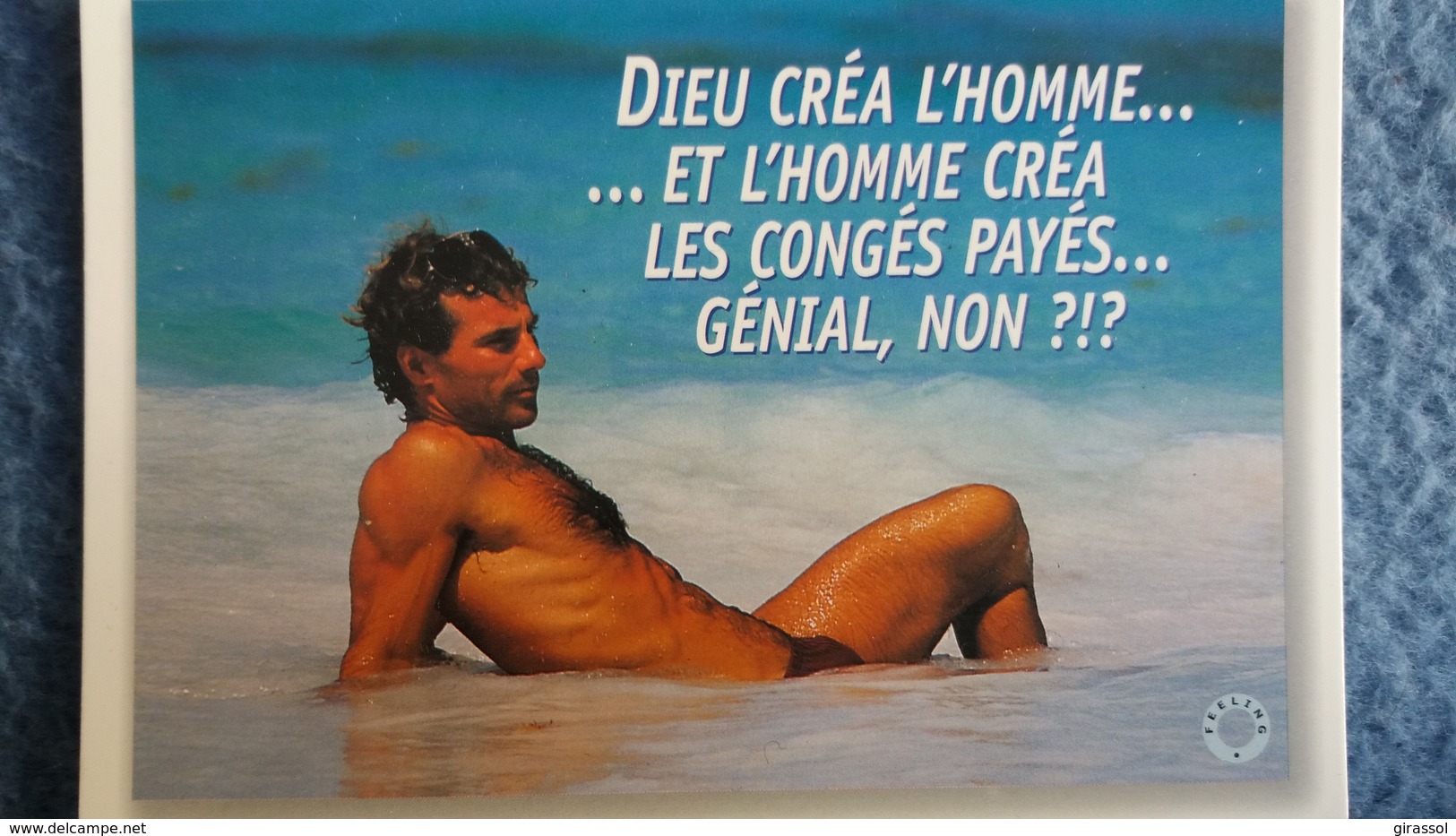 CPM HOMME SEXY A MOITIE NU PLAGE DIEU CREA L HOMME FEELING - Hommes