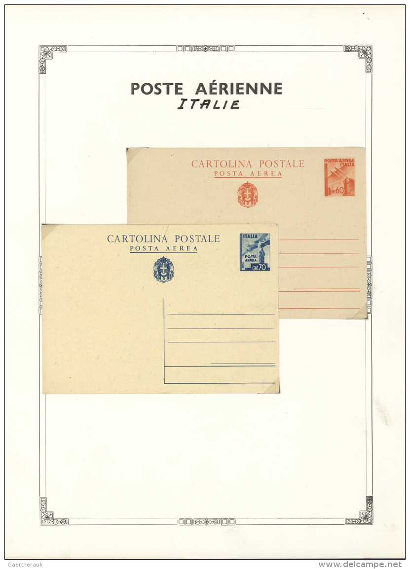 Europa: 1937/1958 Ca., AIR LETTERS And AIRMAIL STATIONERIES, Comprehensive Collection With Ca.140 Air Letters And Airmai - Sonstige - Europa