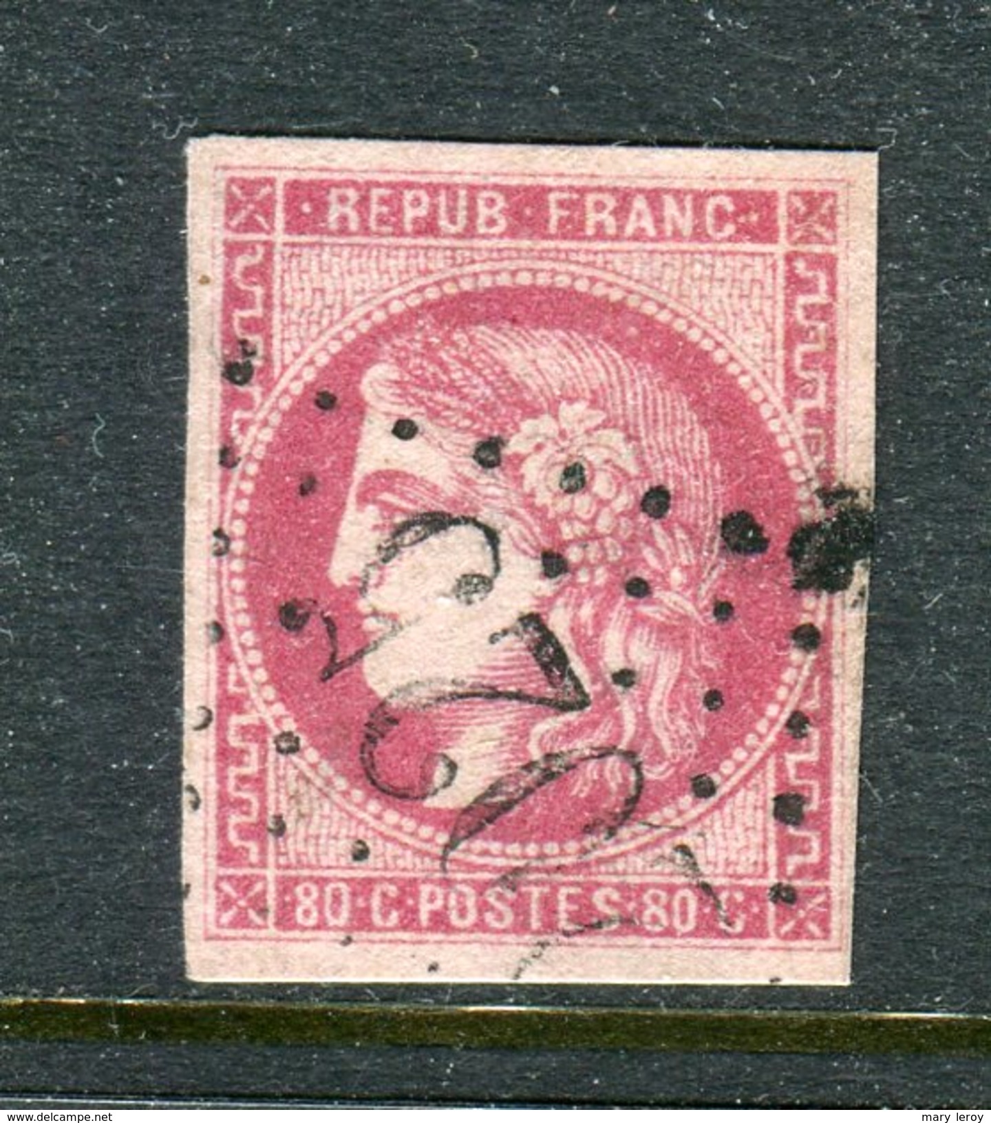 Superbe N° 49 - Cachet GC 2025 ( Lézat Sur Lèze - Ariège ) - 1870 Emission De Bordeaux