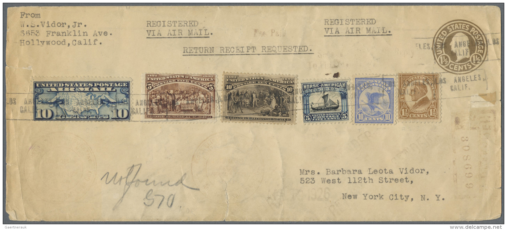 Vereinigte Staaten Von Amerika: 1854-1992, Box Containing 110 Stationerys, Uprated Used Covers, Albino Print Stationery - Sonstige & Ohne Zuordnung