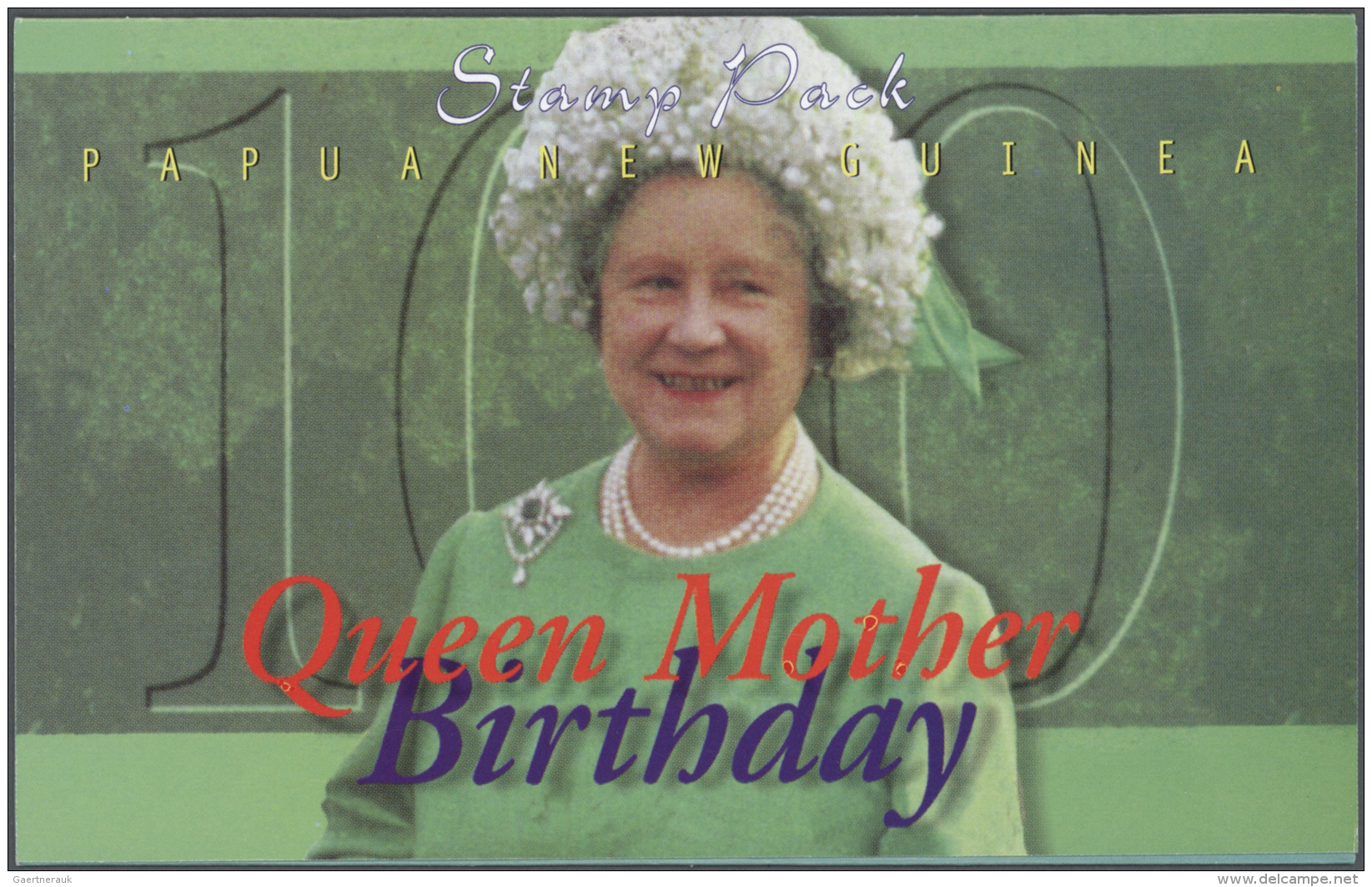 Papua Neuguinea: 2000. Stamp Pack QUEEN MOTHER BIRTHDAY CENTENNIAL Containing 4 Stamps Showing Various Photos Of Queen M - Papua-Neuguinea