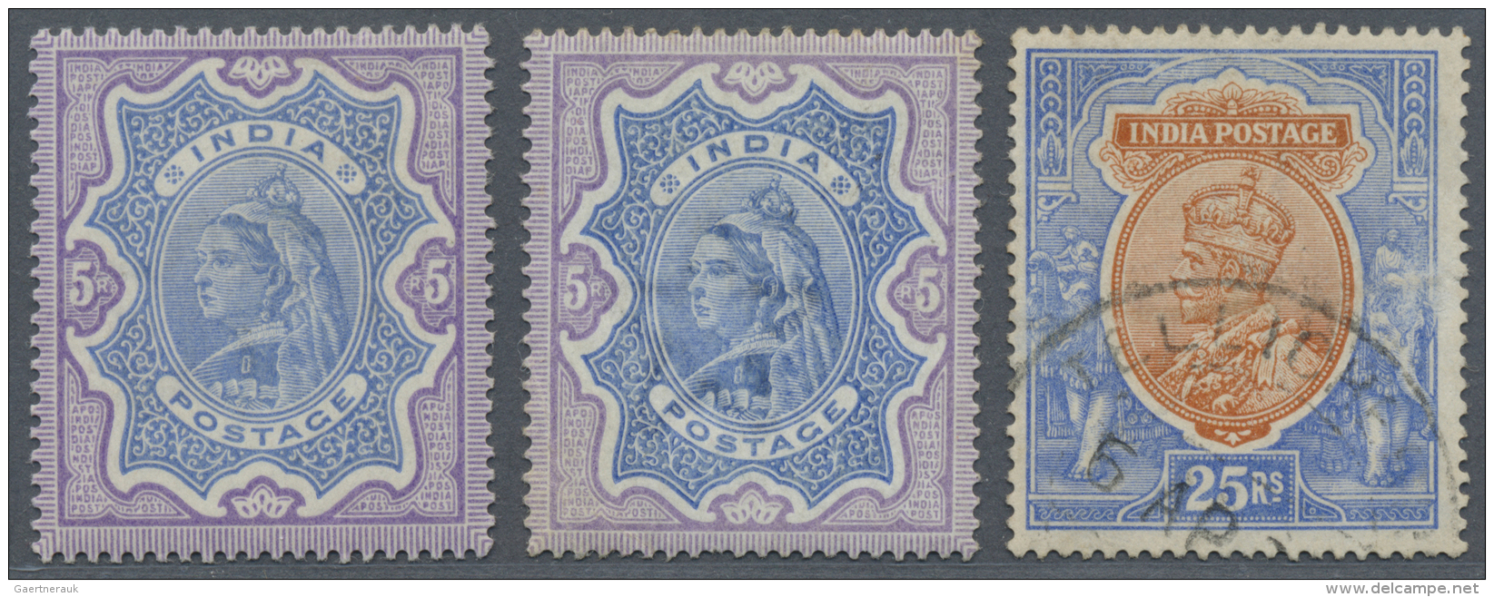 Indien: 1865/1930 (ca.), Nich Stock In One Big, Full  Filled Album, Starting With Many Hundreds Of Stamps From QV Period - 1882-1901 Imperium