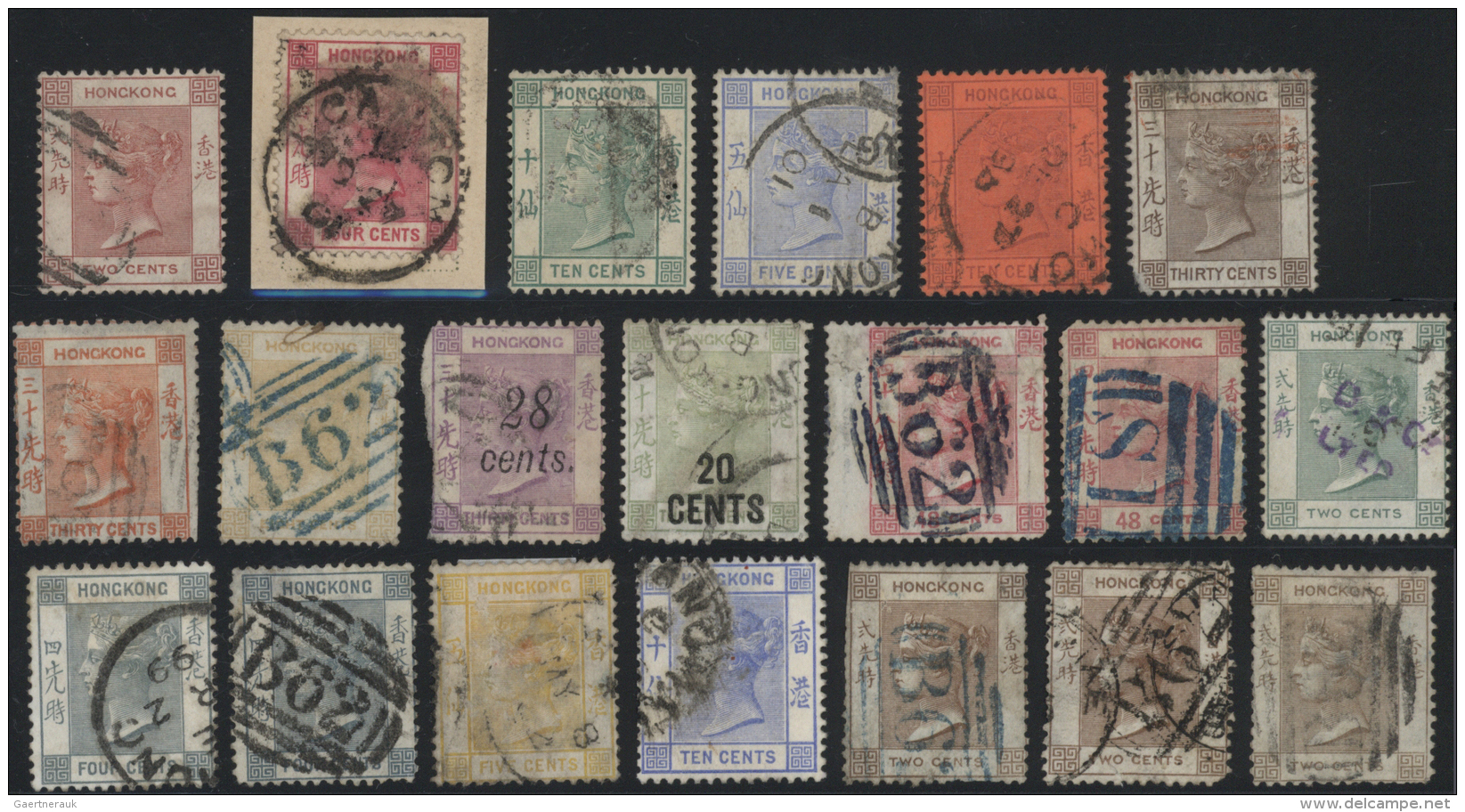 Hongkong: 1863/2001 (ca.), Mint And Predominantly Used In Two Large Lindner Stockbooks, Plus 102 Covers Mostly 1950s To - Sonstige & Ohne Zuordnung