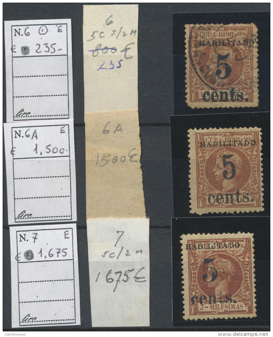 Cuba - Amerikanische Besetzung Puerto Principe: 1898-99, PUERTO PRINCIPE ISSUES: Specialized Collection Of Overprinted I - Brieven En Documenten