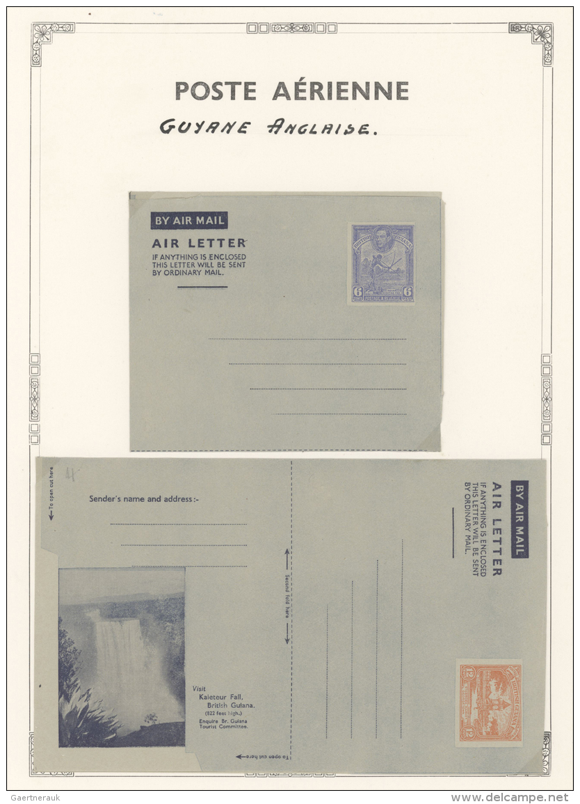 Britische Kolonien: 1935/1958 Ca., AIR LETTERS And AIRMAIL STATIONERIES, Comprehensive Collection With More Than 250 Air - Sonstige & Ohne Zuordnung