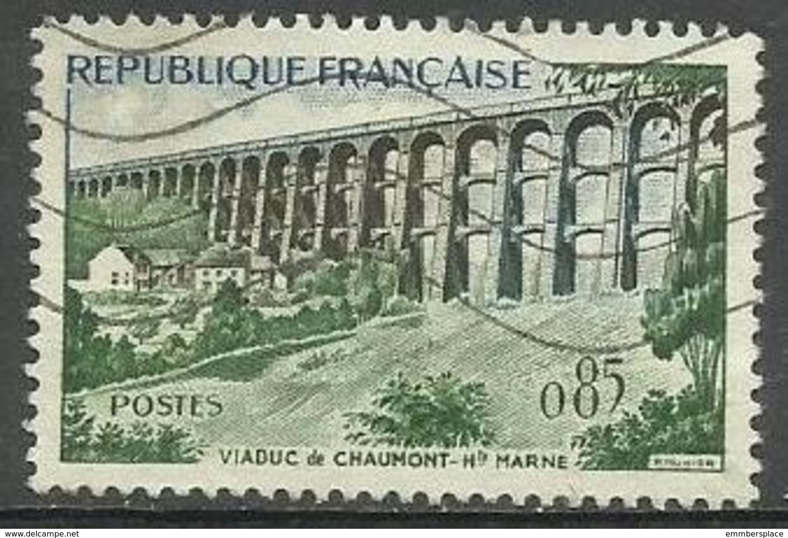 France - 1960 Chaumont Viaduct 85c Used   Sc 947 - Used Stamps